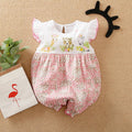 Sweet Cartoon Animal Printed Baby Romper