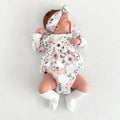 Pretty Floral Printed Long Sleeve Baby Romper