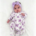 Grace Floral Printed Long Sleeve Baby Jumpsuit