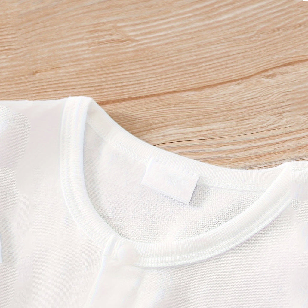 Cute Giraffe Printed Baby Jumpsuit